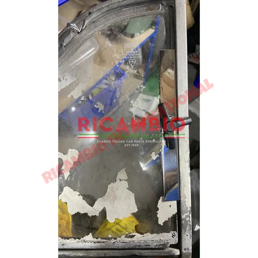 Chrome Quarter Light Securing Bracket - Classic Fiat 500 - Internal Handles and Parts