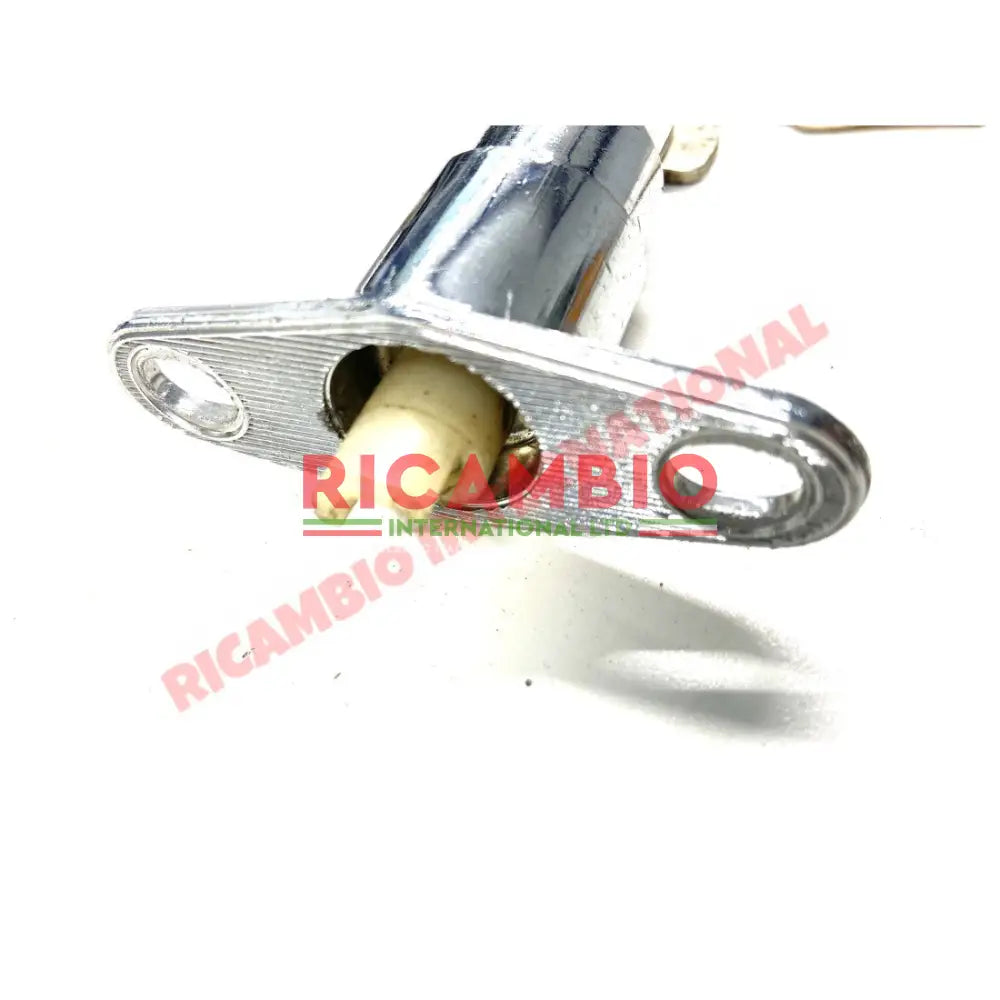 Chrome Rear Boot Lock Button & Keys - Fiat 124 - Fiat 124 & 125