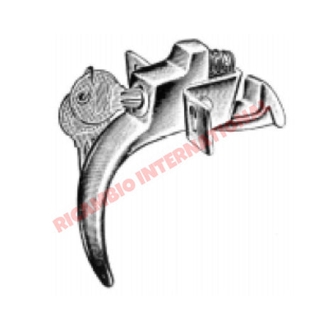 Chrome Rear Engine Lid Lock Handle & Keys - Classic Fiat 500 - Handles - Locks and Catches