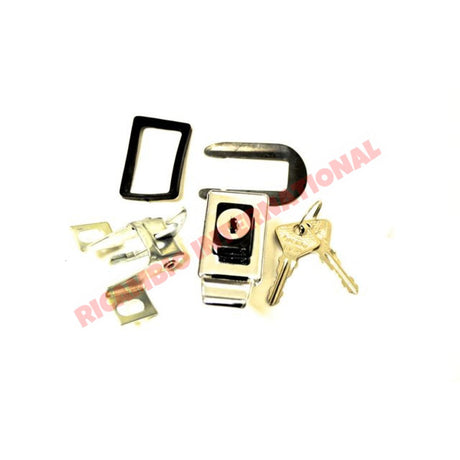 Chrome Rear Engine Lid Lock & Keys - Classic Fiat 500 - Classic Fiat 500 Parts & Spares