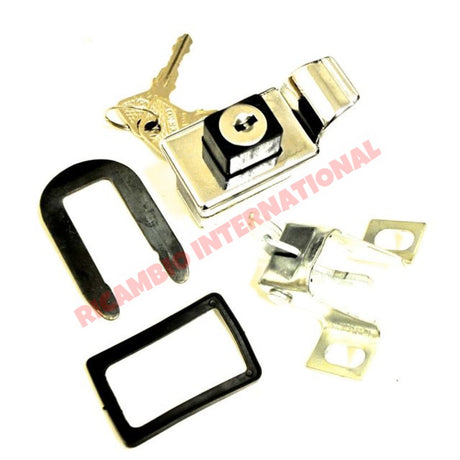 Chrome Rear Engine Lid Lock & Keys - Classic Fiat 500 - Classic Fiat 500 Parts & Spares