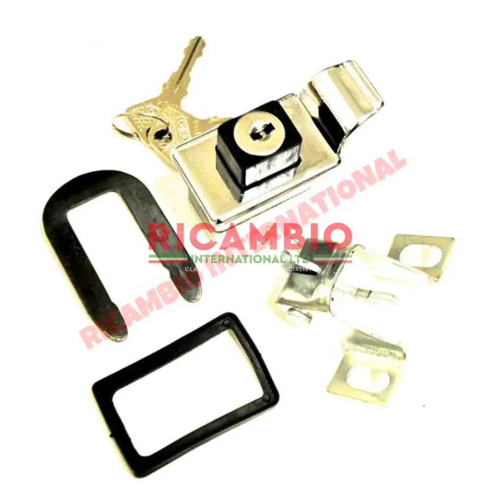 Chrome Rear Engine Lid Lock & Keys - Classic Fiat 500 - Classic Fiat 500 Parts & Spares