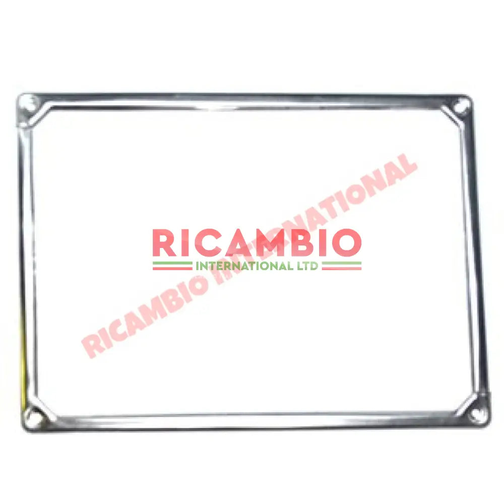 Chrome Rear Number Plate Frame & Fittings - Classic Fiat 500 126 600 850 - Bumpers & Assorted Exterior Trim