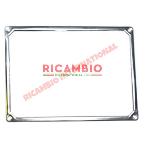Chrome Rear Number Plate Frame & Fittings - Classic Fiat 500 126 600 850 - Bumpers & Assorted Exterior Trim