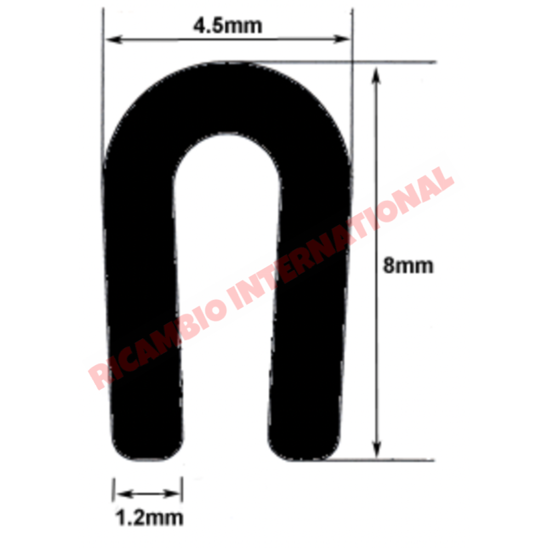 Chrome Roof Gutter Trim (1 x meter) - Classic Fiat 500,126,600 plus lots of other classic cars - Chrome - Aluminium &