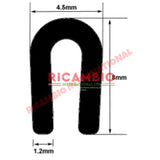 Chrome Roof Gutter Trim (1 x meter) - Classic Fiat 500,126,600 plus lots of other classic cars - Chrome - Aluminium &