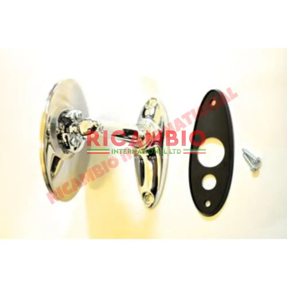 Chrome Round Mirror (Bolt-on) - Classic Fiat 500,126,600,850,124 - Mirrors