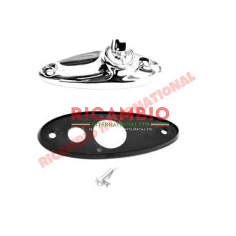 Chrome Round Mirror (Bolt-on) - Classic Fiat 500,126,600,850,124 - Mirrors