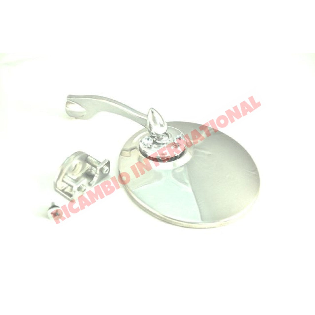 Chrome Round Mirror (Clip-on) - Classic Fiat 500,600,850 - Mirrors