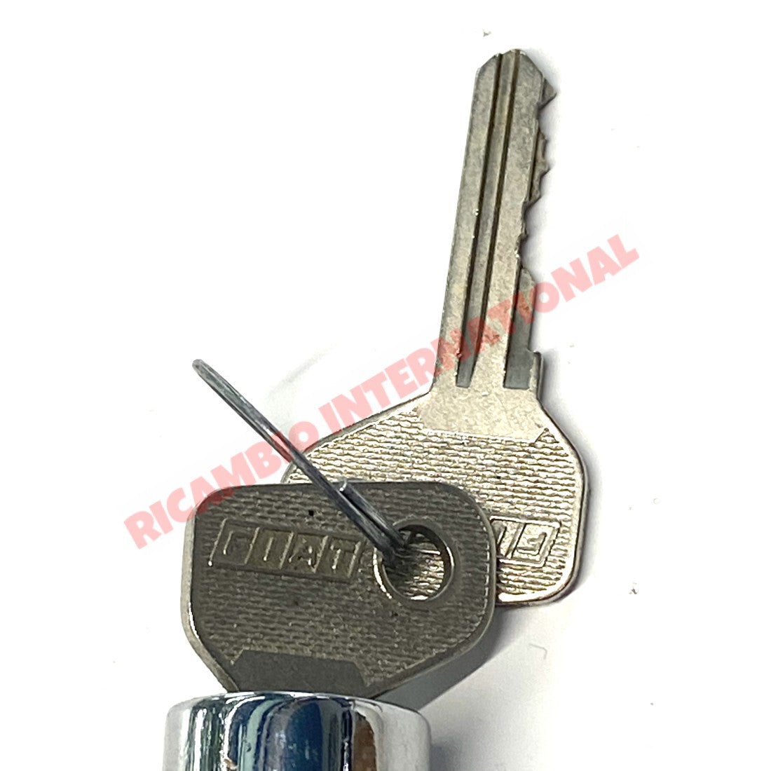 Chrome Tailgate Lock & Keys - Fiat 127 - Handles - Locks and Catches