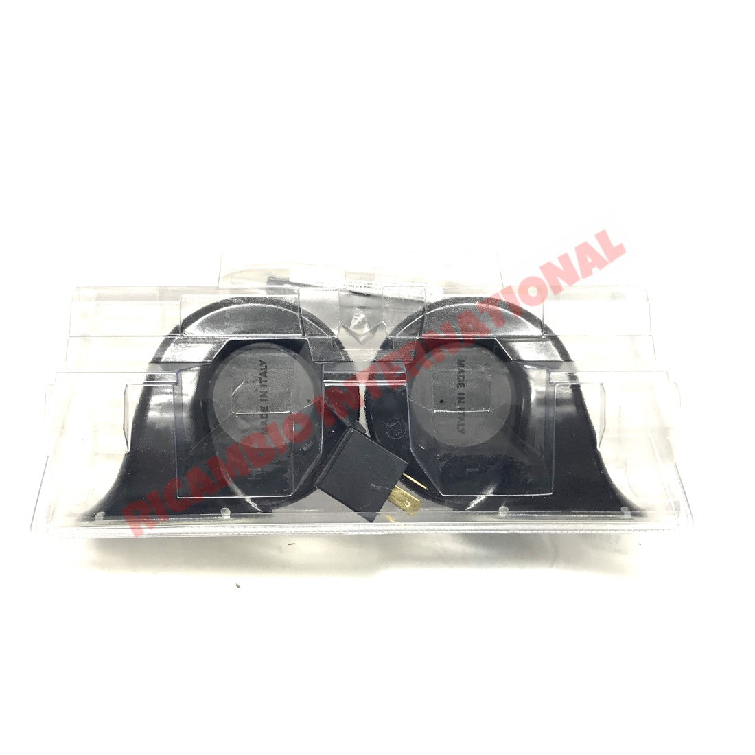 Chrome Twin Horn Kit - Classic Fiat Lancia Alfa Romeo Autobianchi - Car Care Products