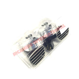 Chrome Twin Horn Kit - Classic Fiat Lancia Alfa Romeo Autobianchi - Car Care Products