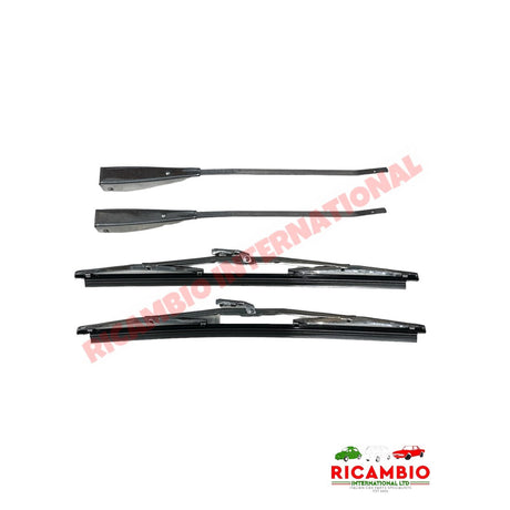 Chrome Wiper Arm and Blade Kit (LHD/Bolt on) - Classic Fiat 500 600 - Wiper - Washers & Associated Items