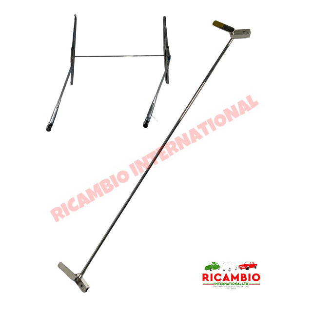 Chrome Wiper Arm Linkage - Classic Fiat 500 - Modifications