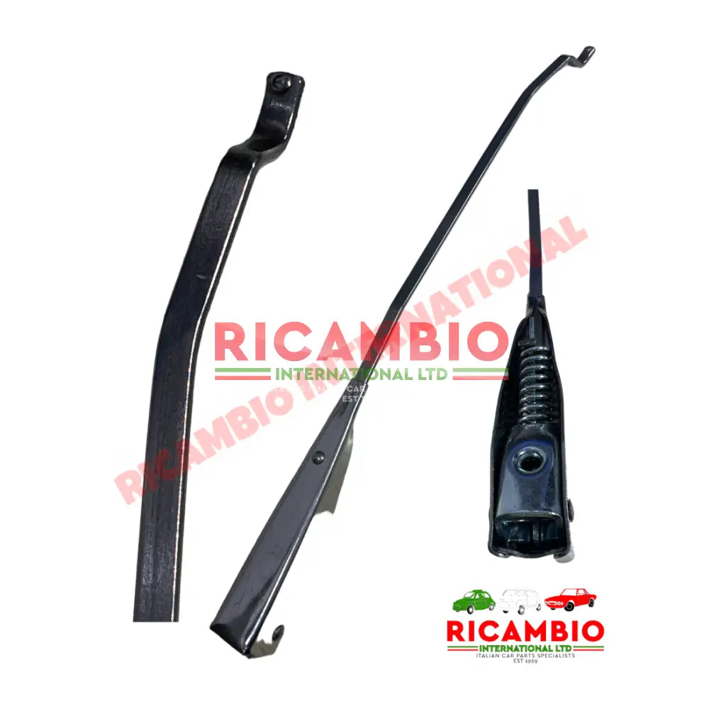 Chrome Wiper Arm WITH STEP FITTING (6mm/RHD/Bolt on) - Classic Fiat 500 600 1100 - Wiper - Washer & Associated Parts
