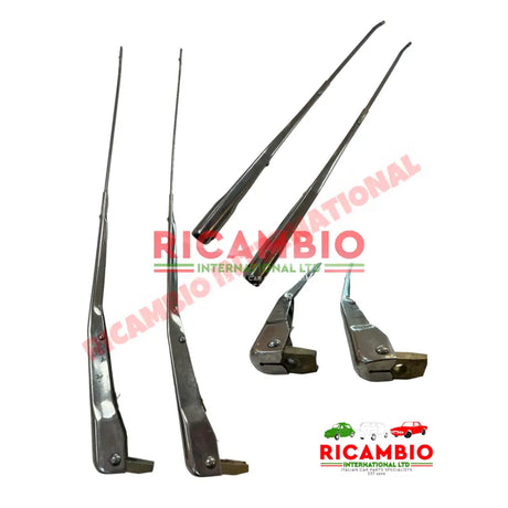 Chrome Wiper Arms RHD (2) - Fiat & Lancia - Bolt-on Wiper Arms