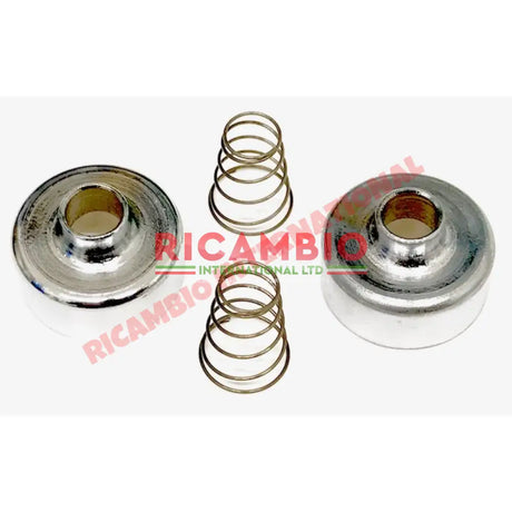 Chrome Wiper Cap & Spring Kit - Classic Fiat 500 - Wiper - Washers & Associated Items