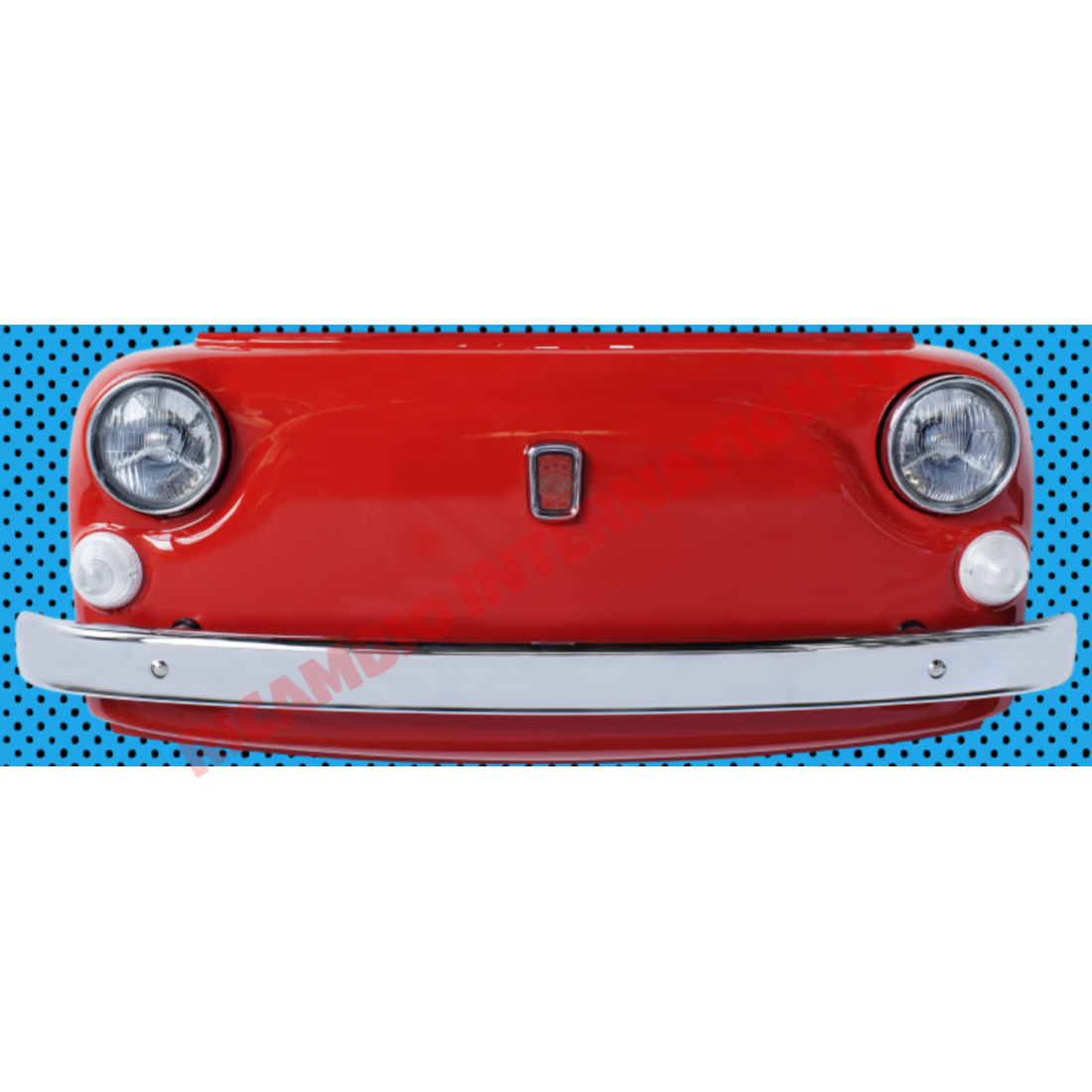 Classic Fiat 500 Hanging Wall Decoration Furniture (Red) - Toys - Gifts & Novelty Items
