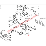 Clutch Cable (540mm) - Fiat Seicento - Cables and Clips