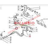 Clutch Cable (540mm) - Fiat Seicento - Cables and Clips