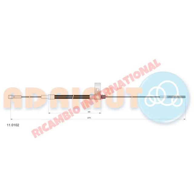 Clutch Cable - Fiat 500 L - Cables - Clips and Springs