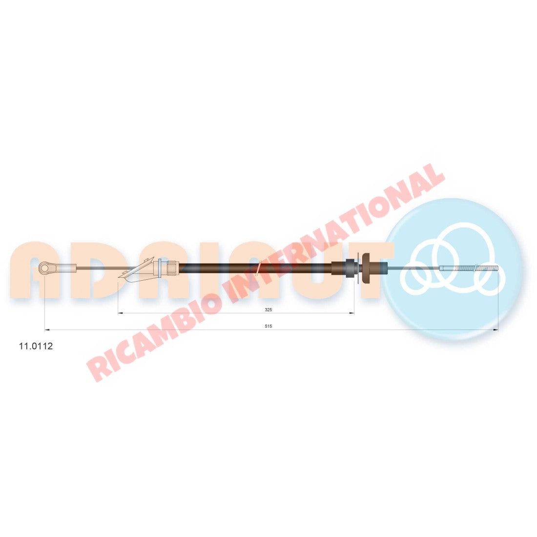 Clutch Cable LHD - Classic Fiat Panda 45 903cc & 965cc 4x4 - Clutch & Transmission Parts