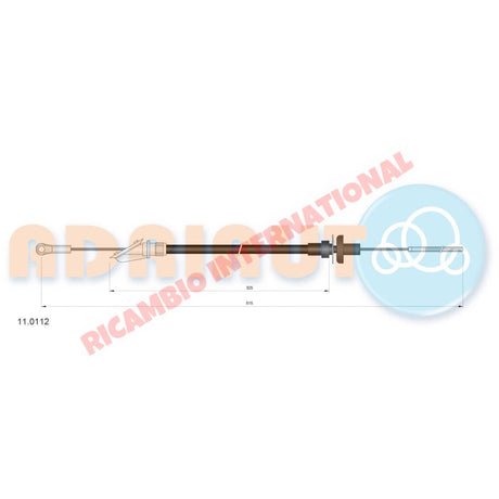 Clutch Cable LHD - Classic Fiat Panda 45 903cc & 965cc 4x4 - Clutch & Transmission Parts