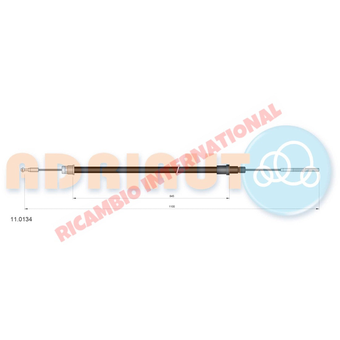Clutch Cable LHD - Fiat 125,132 - Clutch - Transmission & Related Parts