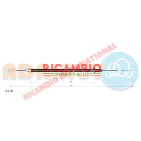 Clutch Cable LHD - Fiat 125,132 - Clutch - Transmission & Related Parts