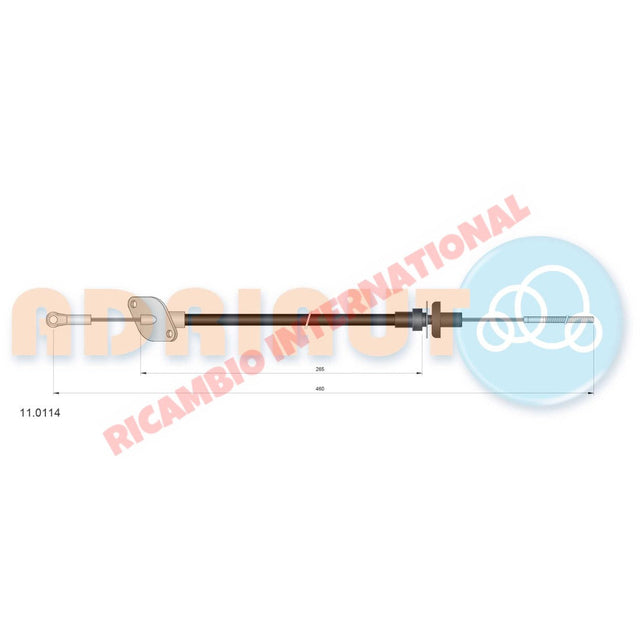 Clutch Cable LHD - Fiat 127 Lancia Autobianchi A112 - Cables