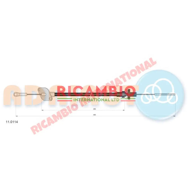 Clutch Cable LHD - Fiat 127 Lancia Autobianchi A112 - Cables