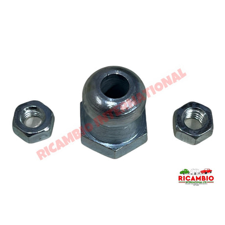 Clutch Cable Long Domed Adjustment Nut - Classic Fiat 500,126,600 Plus many others - Cables - Clips & Springs