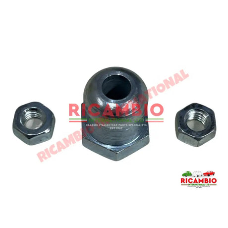 Clutch Cable Long Domed Adjustment Nut - Classic Fiat 500,126,600 Plus many others - Cables - Clips & Springs