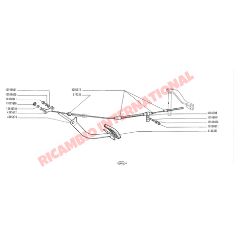 Clutch Cable Metal Bracket - Classic Fiat 500,126 - Clutch Cables & Associated Parts