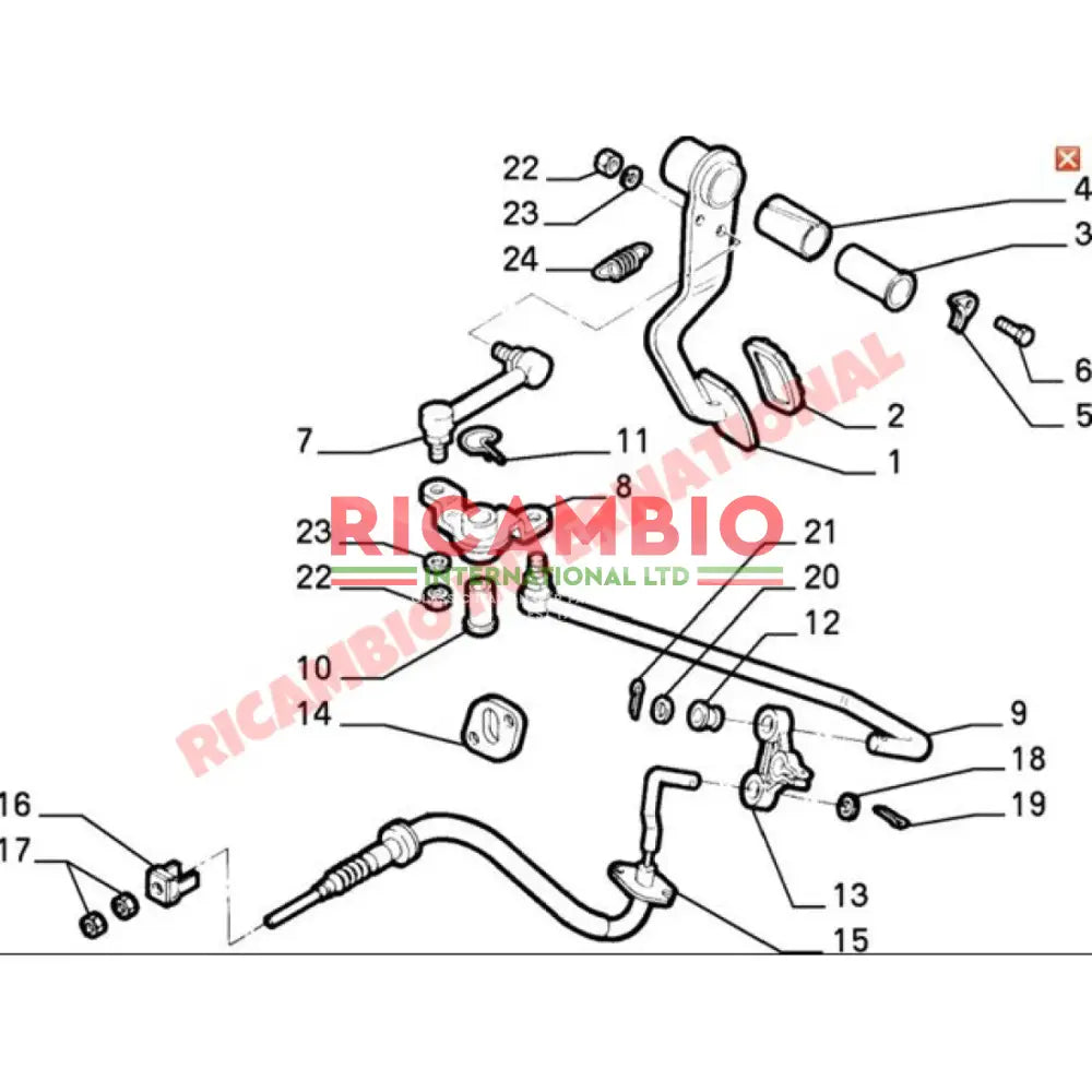Clutch Cable Quadrant - Fiat Cinquecento Seicento - Clutch & Transmission Parts