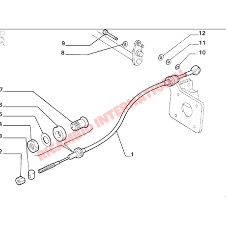 Clutch Cable (RHD) - Lancia Delta - Cables