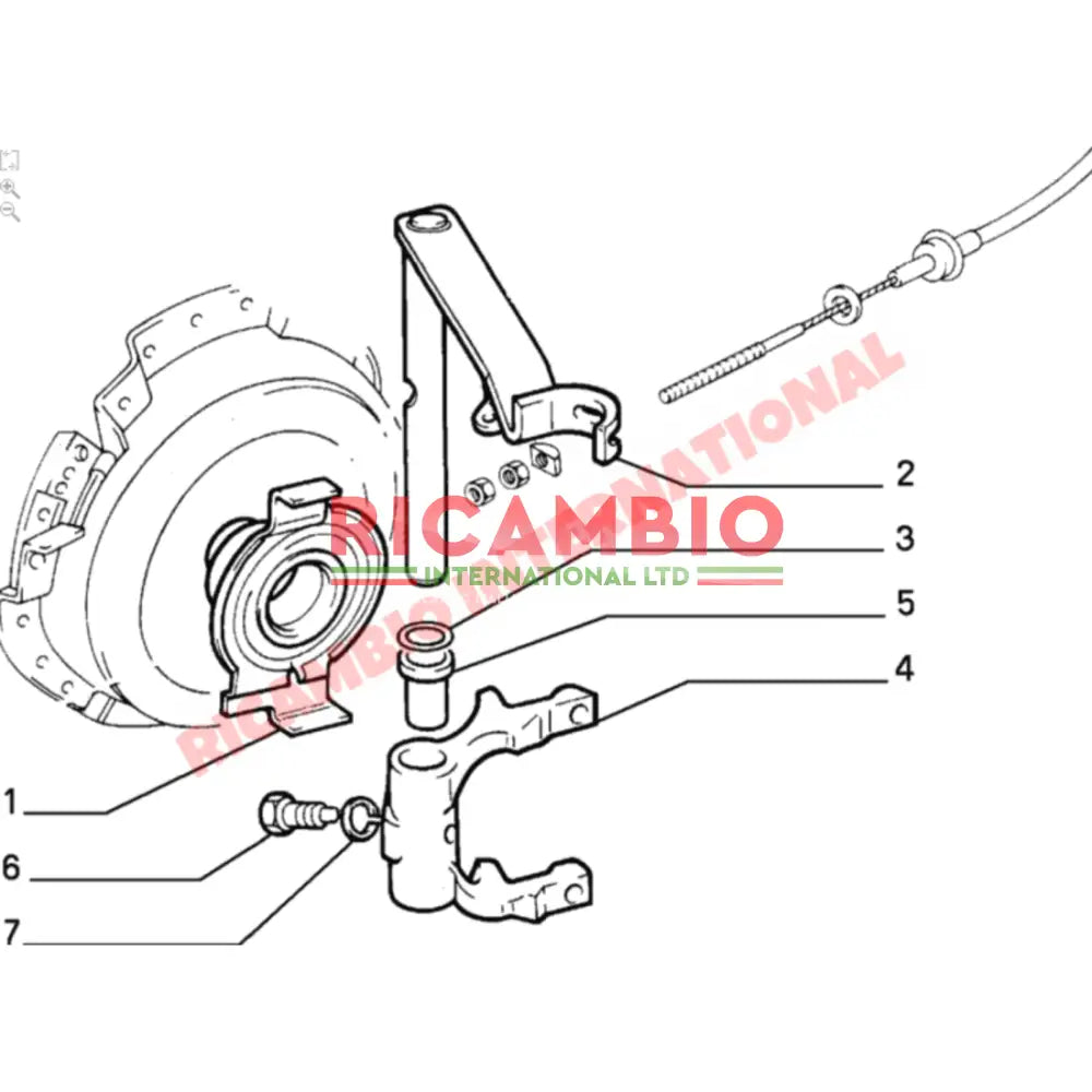 Clutch Fork - Classic Fiat Panda,Cinquecento,Seicento,Uno Lancia Y10 - Clutch & Transmission Parts