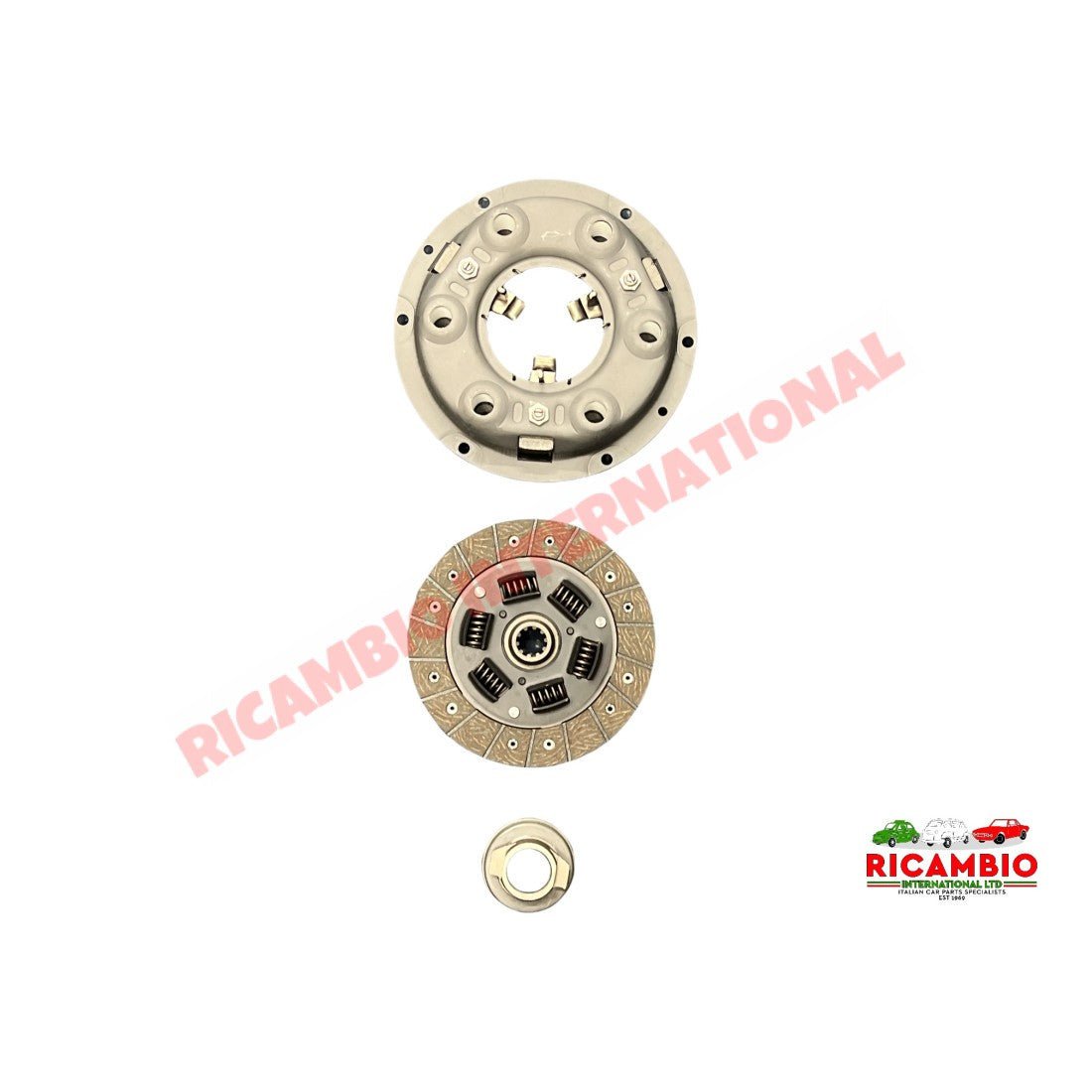 Clutch Kit (3 piece) COURSE 10 SPLINE - Fiat 1100 1200 - Clutch - Transmission & Related Parts
