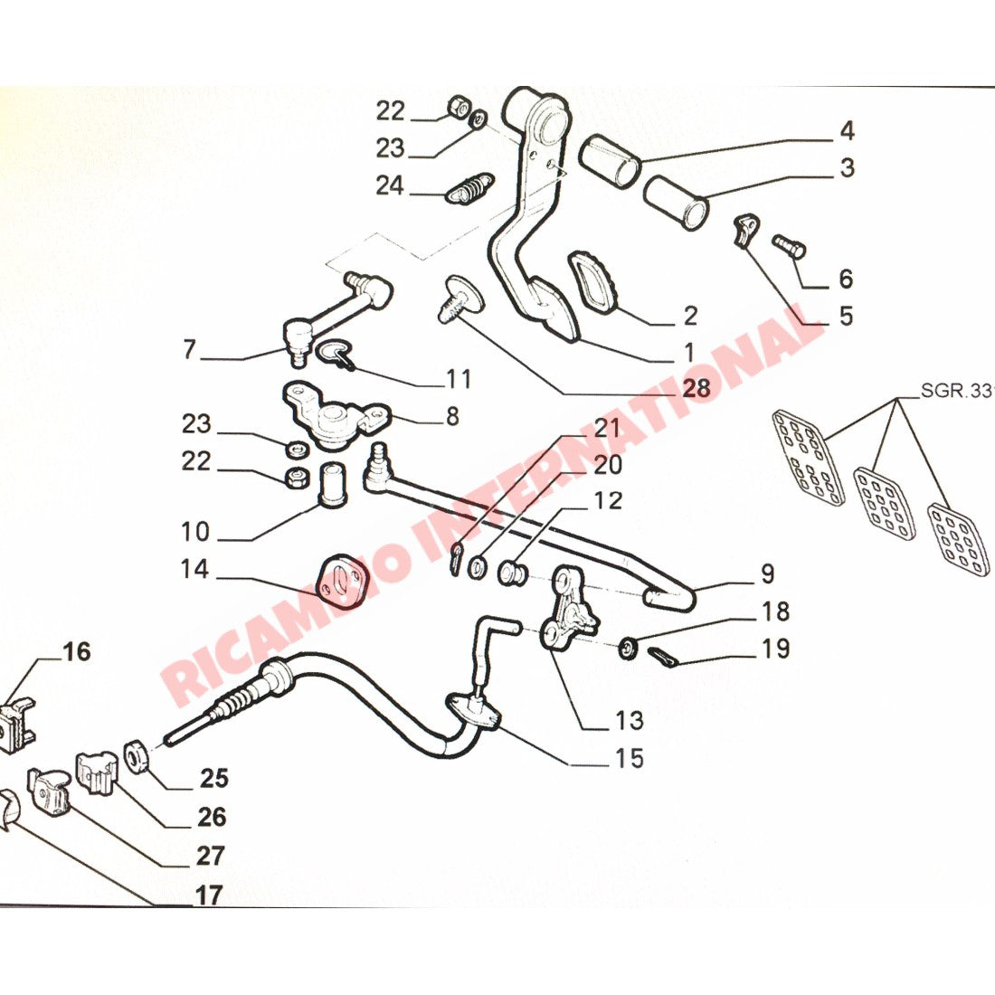 Clutch Linkage Rod - Fiat Cinquecento Seicento - Clutch & Transmission Parts