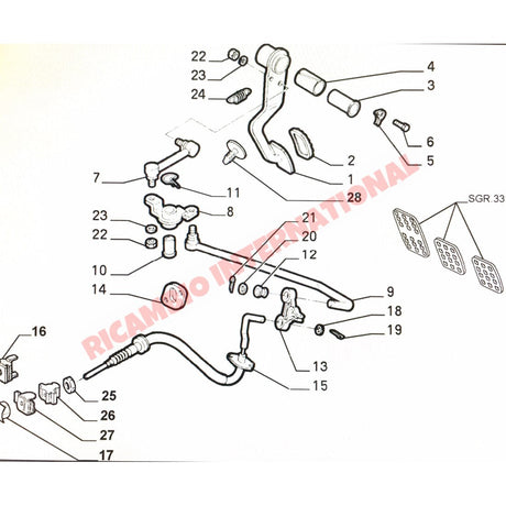 Clutch Linkage Rod - Fiat Cinquecento Seicento - Clutch & Transmission Parts