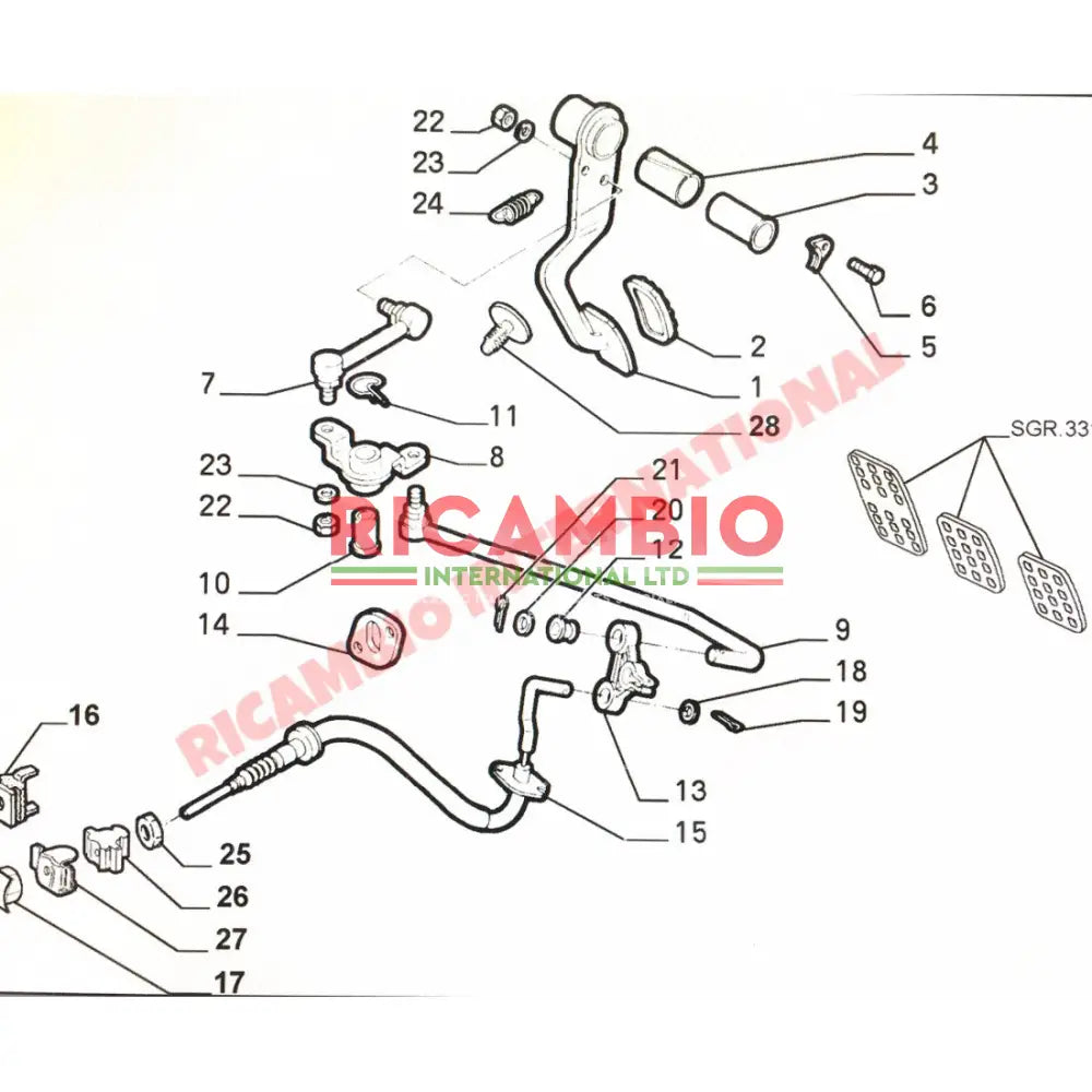 Clutch Linkage Rod - Fiat Cinquecento Seicento - Clutch & Transmission Parts