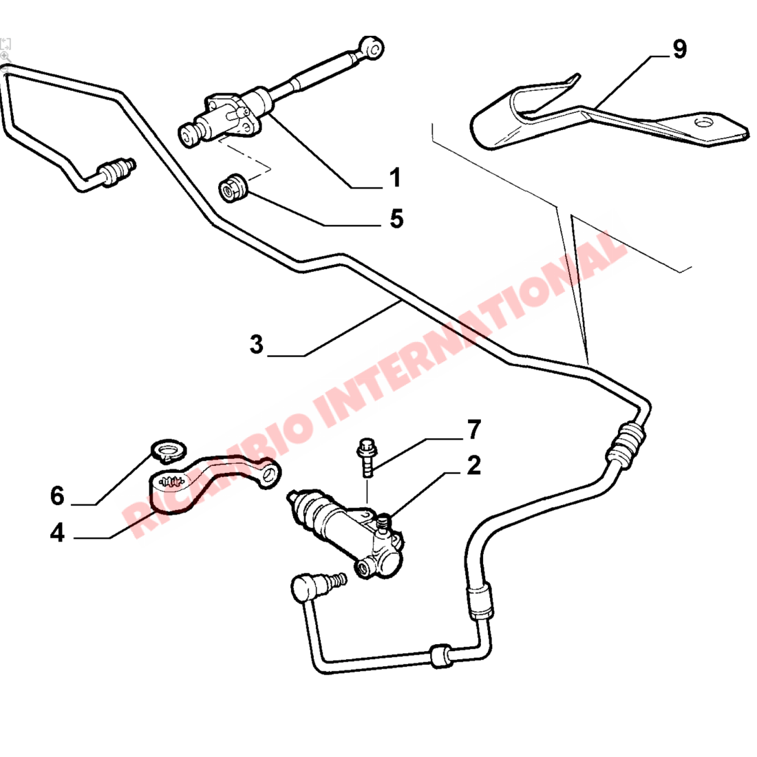 Clutch Master Cylinder - Fiat Multipla - Clutch and Transmission Parts