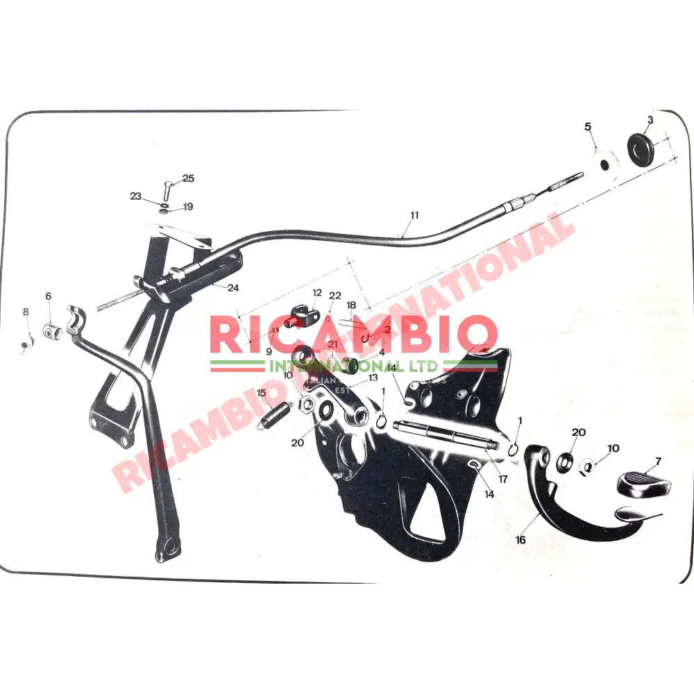 Clutch Pedal Metal Bush - Lancia Fulvia Alfa Romeo Giulia,Giulietta,Alfetta,1750,2000 - Lancia Fulvia Brake Part &