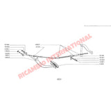 Clutch Pedal Shaft - Classic Fiat 500 126 - Gearbox and Parts