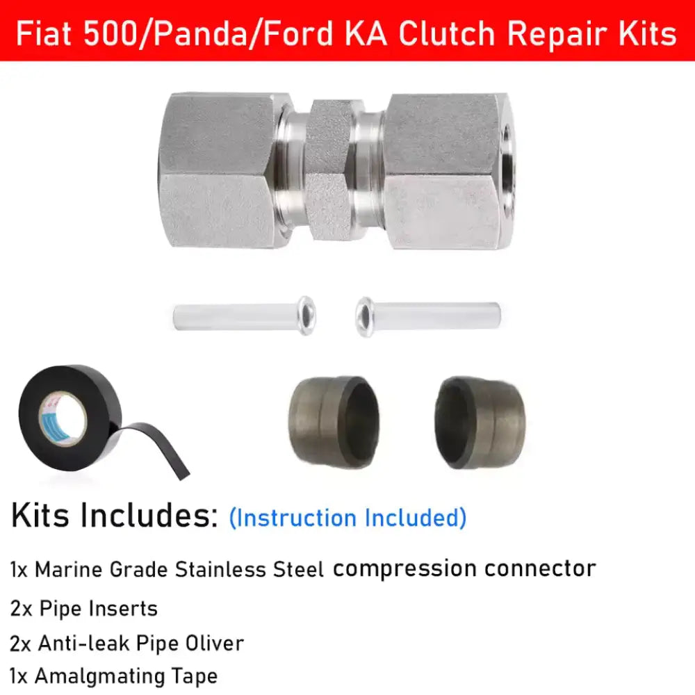 Clutch Pipe Repair Kit - New Fiat 500