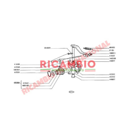 Clutch Release Fork - Classic Fiat 500 126 - Gearbox and Parts
