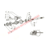 Clutch Shaft Sleeve - Classic Fiat 500 126 - Gearbox and Parts