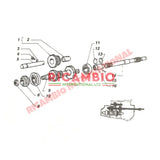 Clutch Shaft Sleeve - Classic Fiat 500 126 - Gearbox and Parts