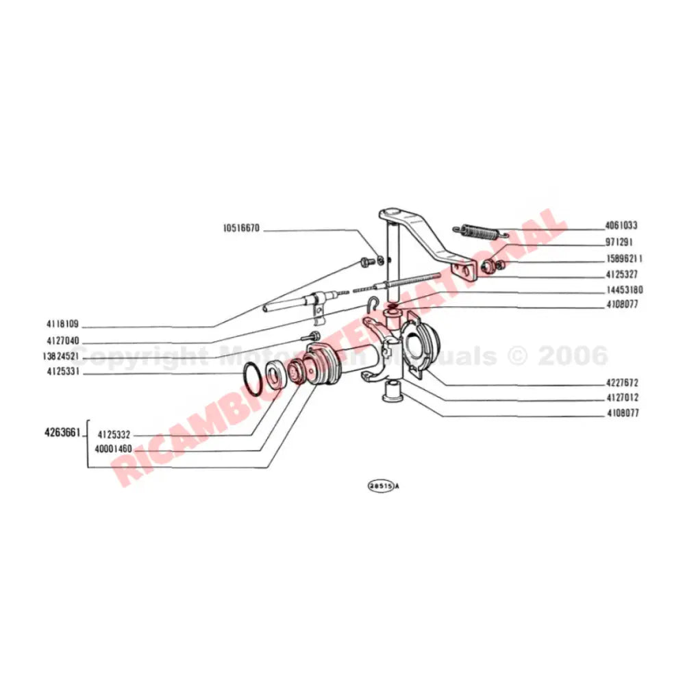 Clutch Thrust Bearing Clips (2) - Classic Fiat 500 126 - Gearbox and Parts
