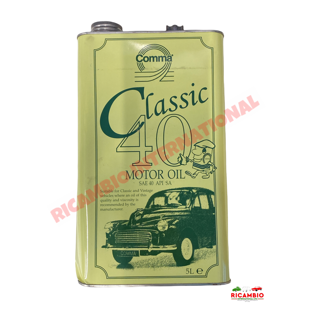 COMMA Monograde Motor Oil 5Ltr (SAE 40 API SA) - Lubrication